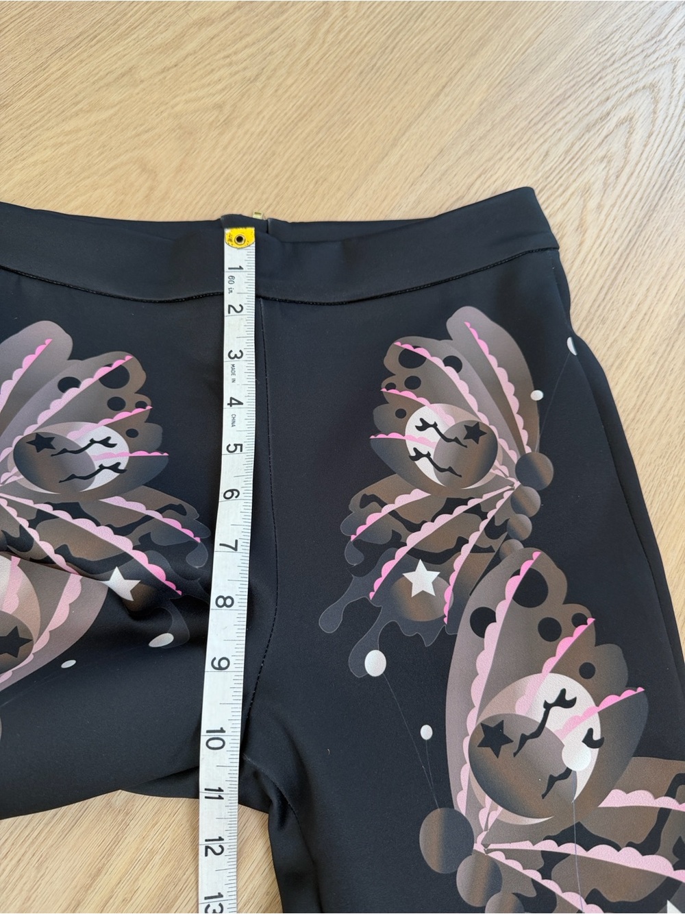 NWOT Cynthia Rowley Bonded Fit and Flare Neoprene Pants in Black Butterfly 4 - Picture 6 of 10